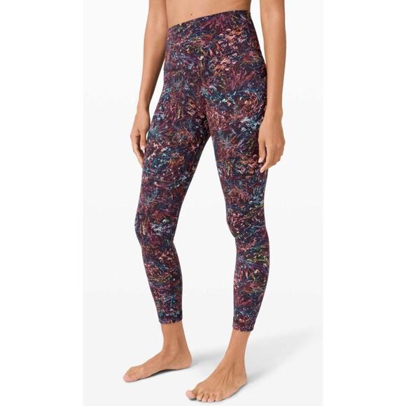 Lululemon align high rise leggings floral Foliage Overlay Multi 6 - Picture 3 of 10